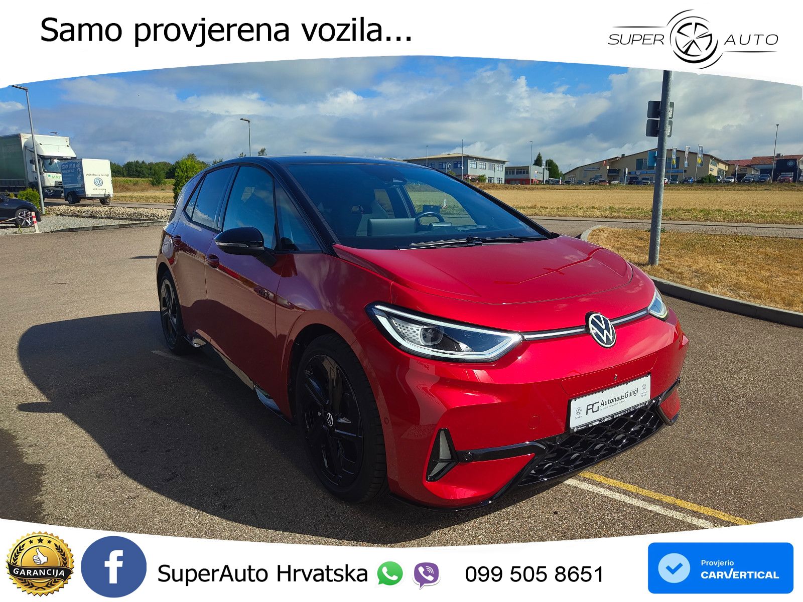 Volkswagen ID.3 GTX Performance 84 kWh (326 KS) LED+GR SJED+ACC