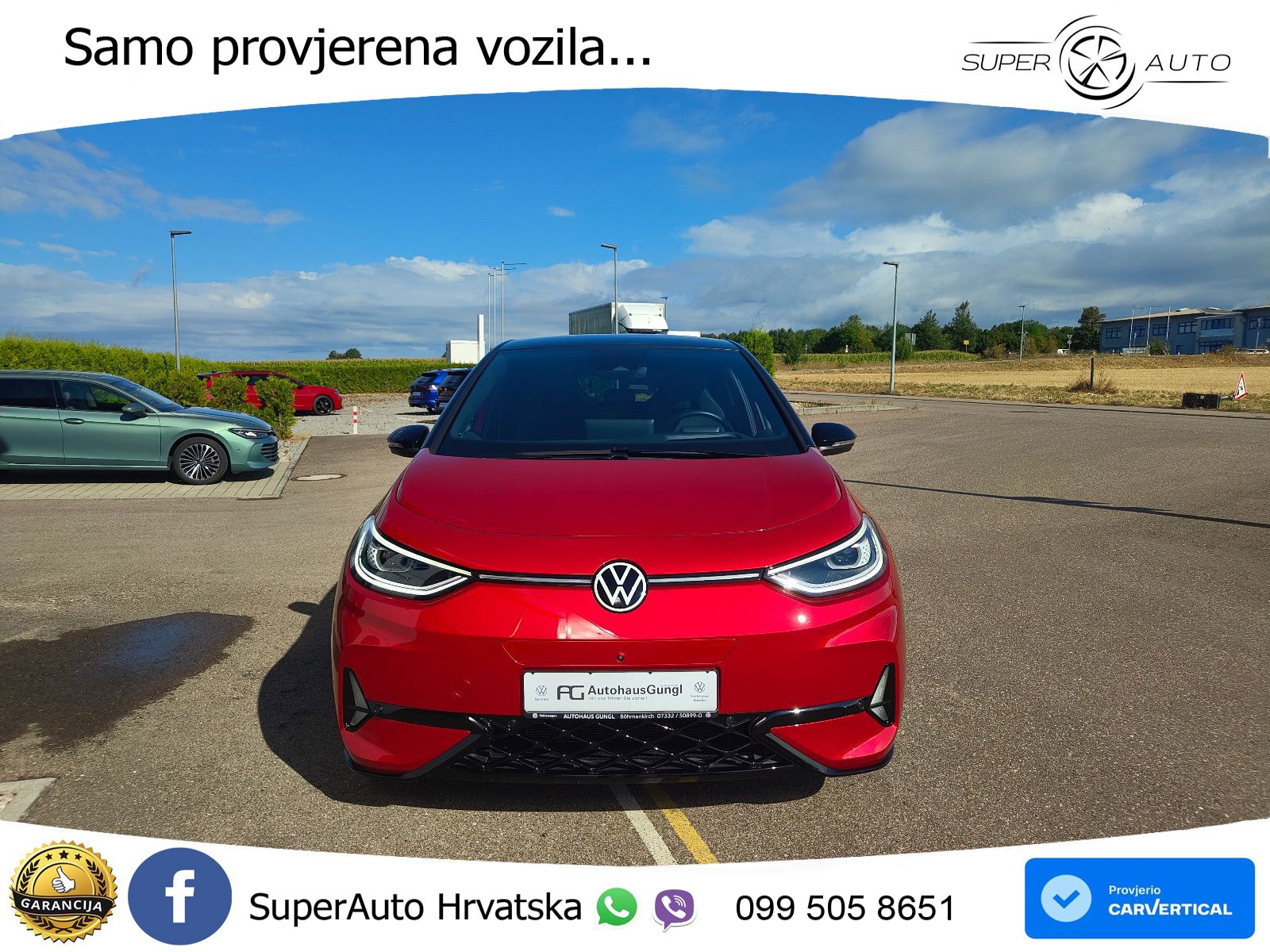 Volkswagen ID.3 GTX Performance 84 kWh (326 KS) LED+GR SJED+ACC