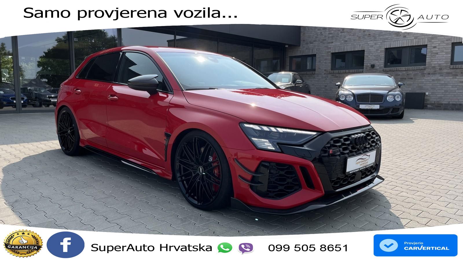 Audi RS3-R ABT 1 of 200 Sportback 2.5 TFSI (500KS) quattro S tronic LED+GR SJED+ACC