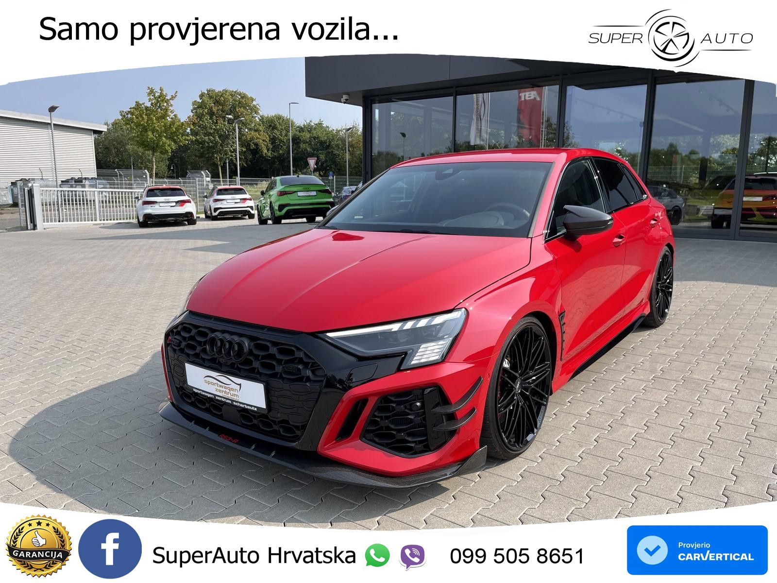 Audi RS3-R ABT 1 of 200 Sportback 2.5 TFSI (500KS) quattro S tronic LED+GR SJED+ACC