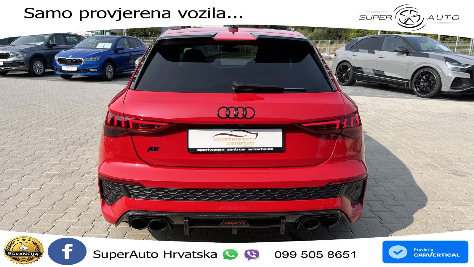 Audi RS3-R ABT 1 of 200 Sportback 2.5 TFSI (500KS) quattro S tronic LED+GR SJED+ACC