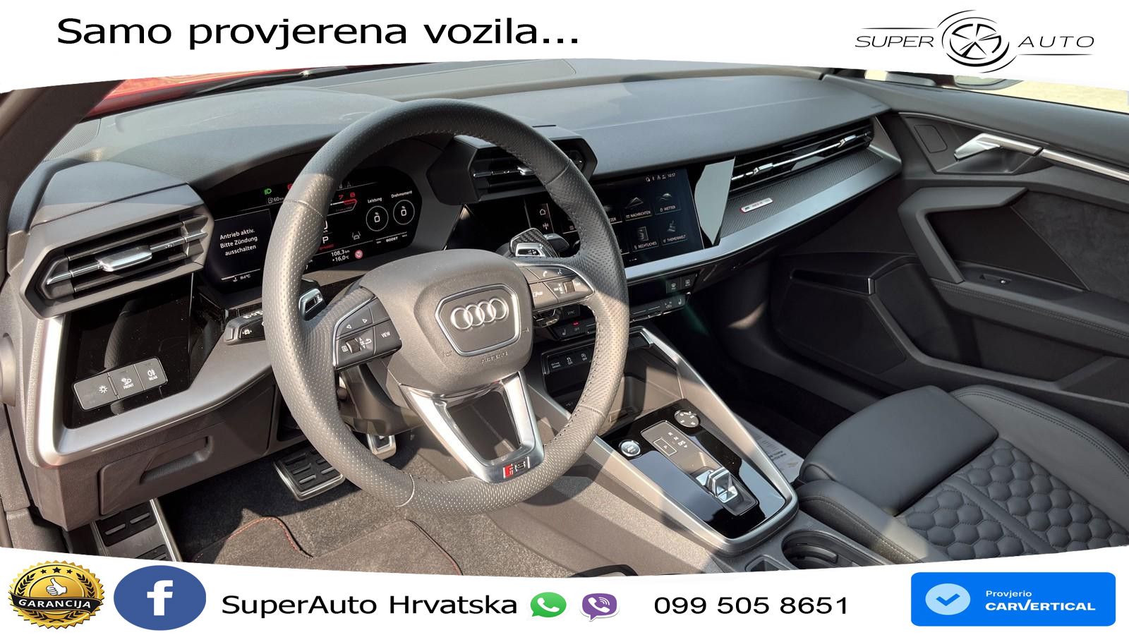Audi RS3-R ABT 1 of 200 Sportback 2.5 TFSI (500KS) quattro S tronic LED+GR SJED+ACC