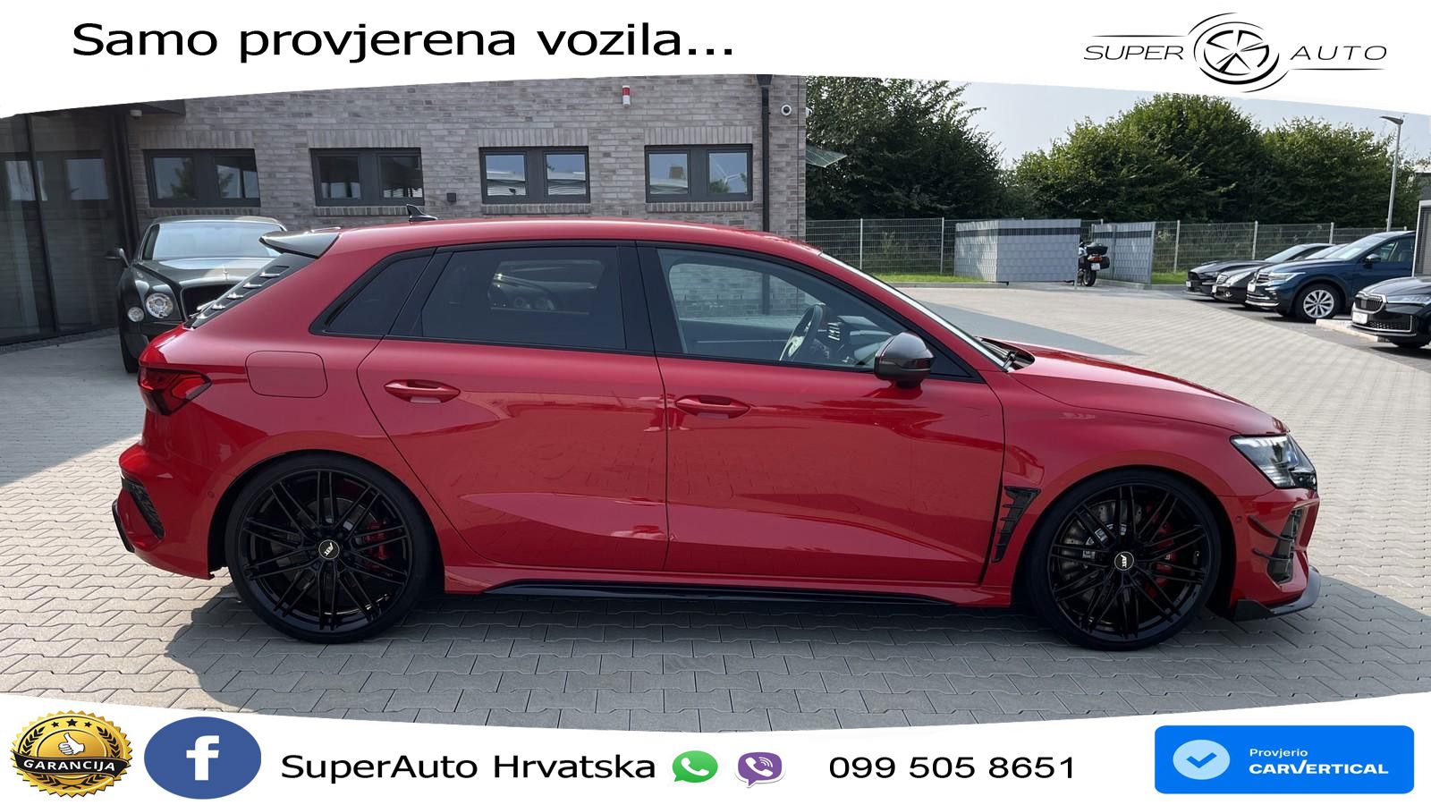 Audi RS3-R ABT 1 of 200 Sportback 2.5 TFSI (500KS) quattro S tronic LED+GR SJED+ACC