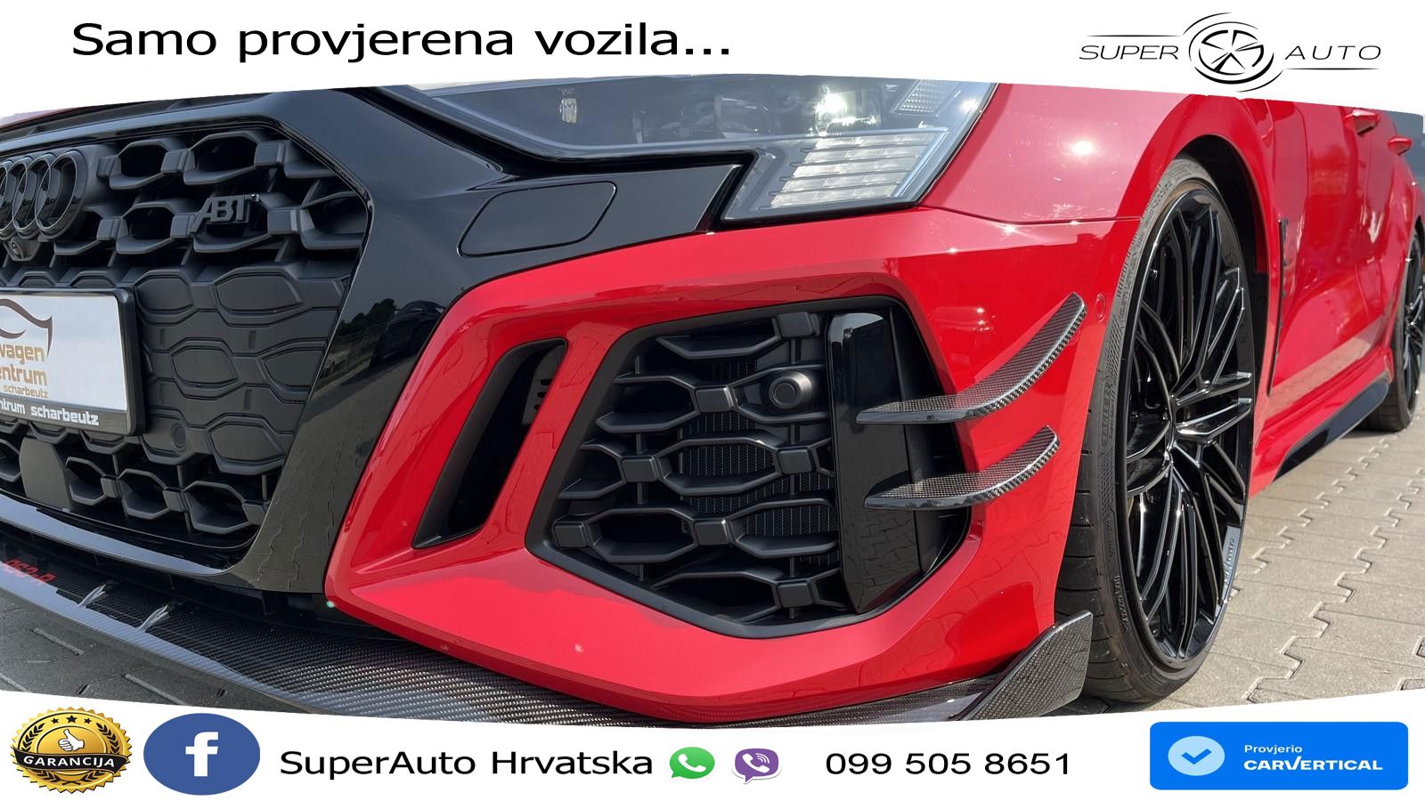 Audi RS3-R ABT 1 of 200 Sportback 2.5 TFSI (500KS) quattro S tronic LED+GR SJED+ACC