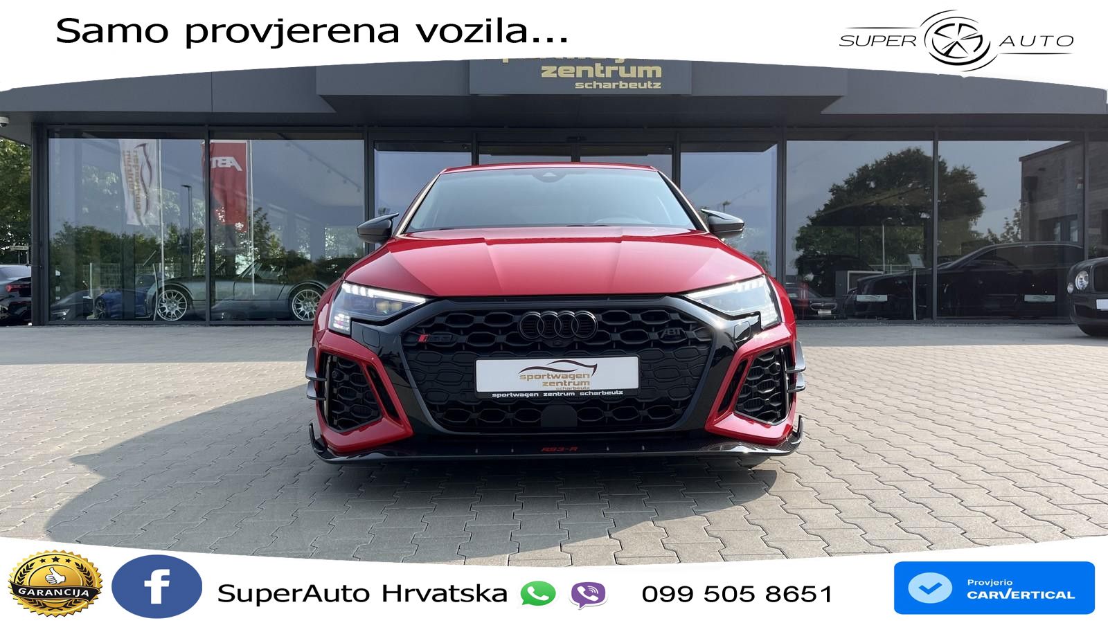 Audi RS3-R ABT 1 of 200 Sportback 2.5 TFSI (500KS) quattro S tronic LED+GR SJED+ACC