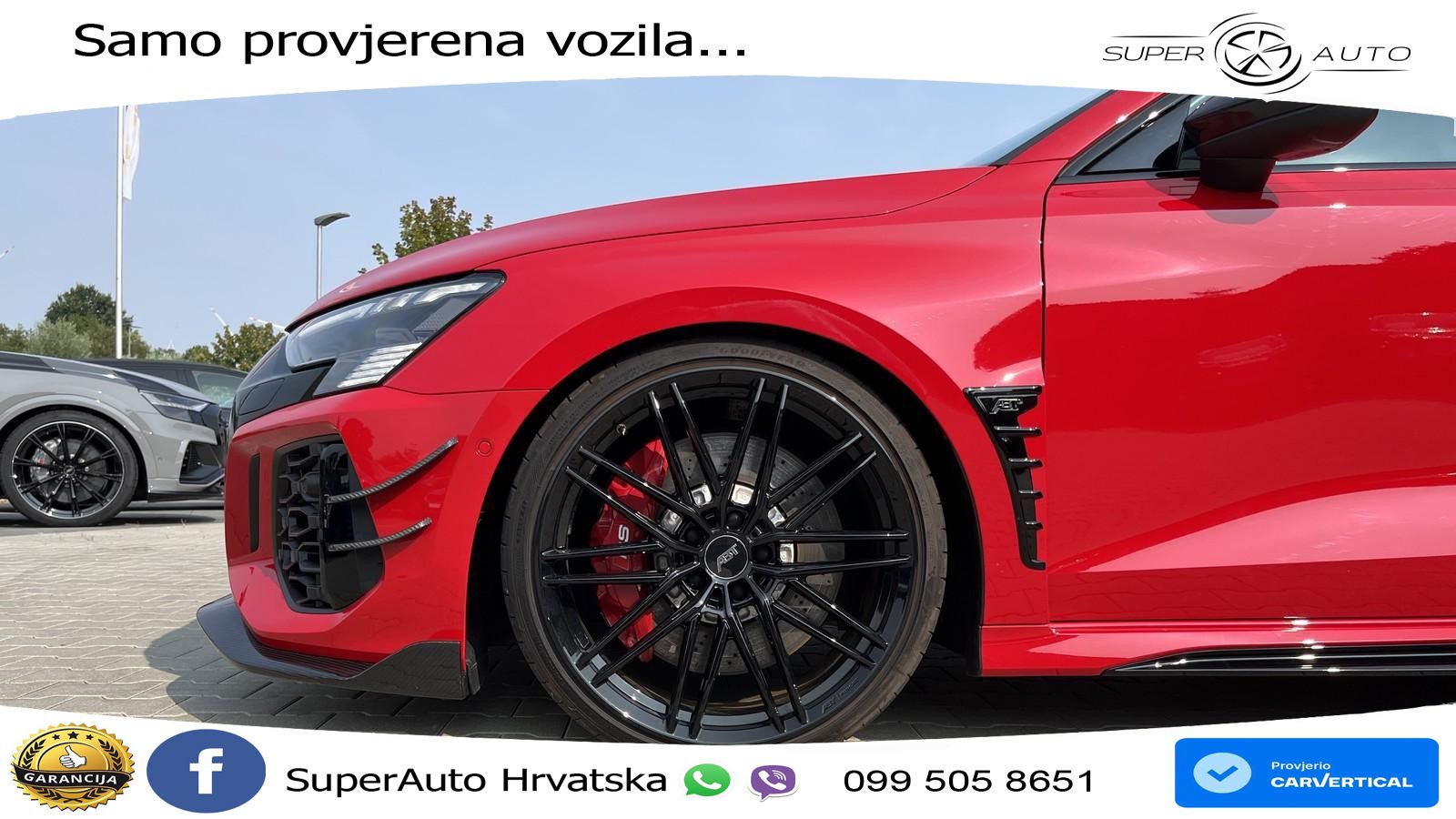 Audi RS3-R ABT 1 of 200 Sportback 2.5 TFSI (500KS) quattro S tronic LED+GR SJED+ACC