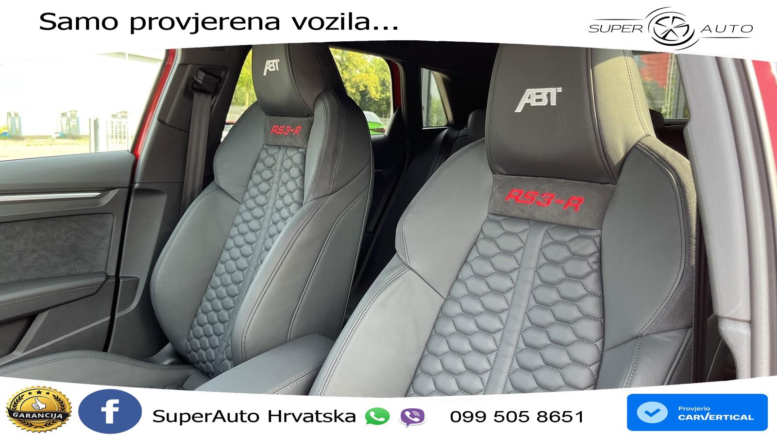 Audi RS3-R ABT 1 of 200 Sportback 2.5 TFSI (500KS) quattro S tronic LED+GR SJED+ACC
