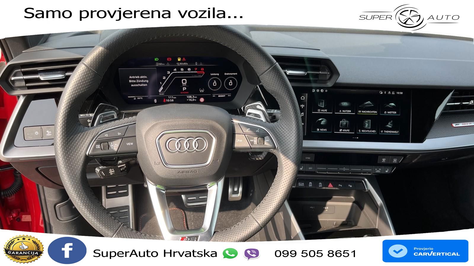 Audi RS3-R ABT 1 of 200 Sportback 2.5 TFSI (500KS) quattro S tronic LED+GR SJED+ACC
