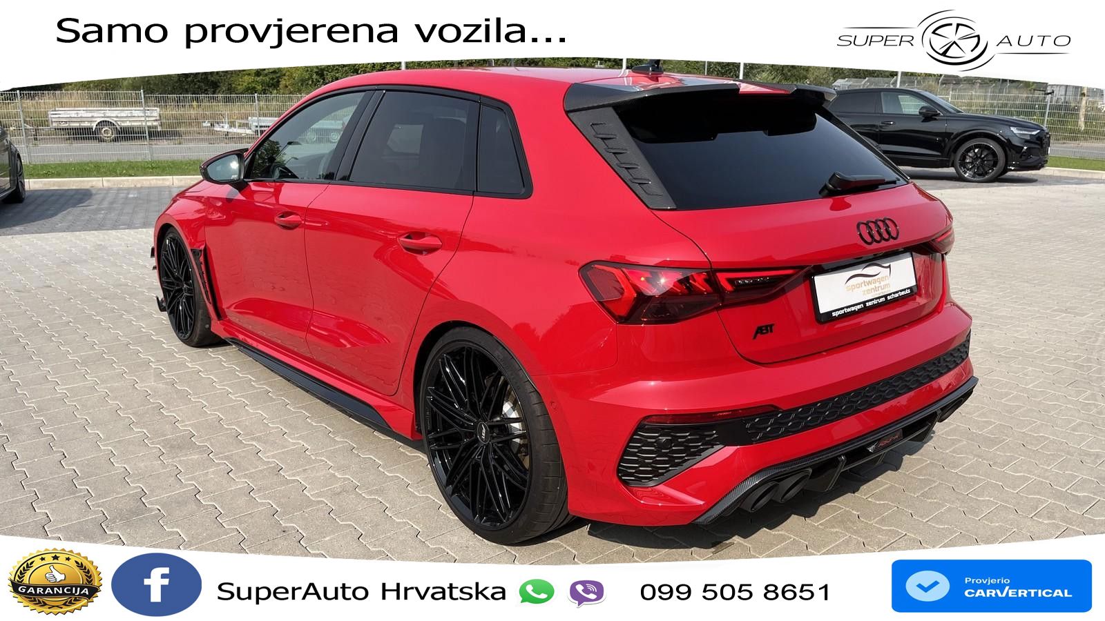 Audi RS3-R ABT 1 of 200 Sportback 2.5 TFSI (500KS) quattro S tronic LED+GR SJED+ACC