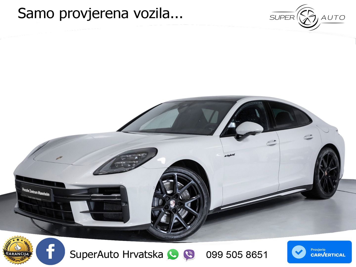 Porsche Panamera 4 2.9 V6 (470 KS) E-Hybrid PDK ZRAČNI+ACC+GR SJED+KAM+PANO