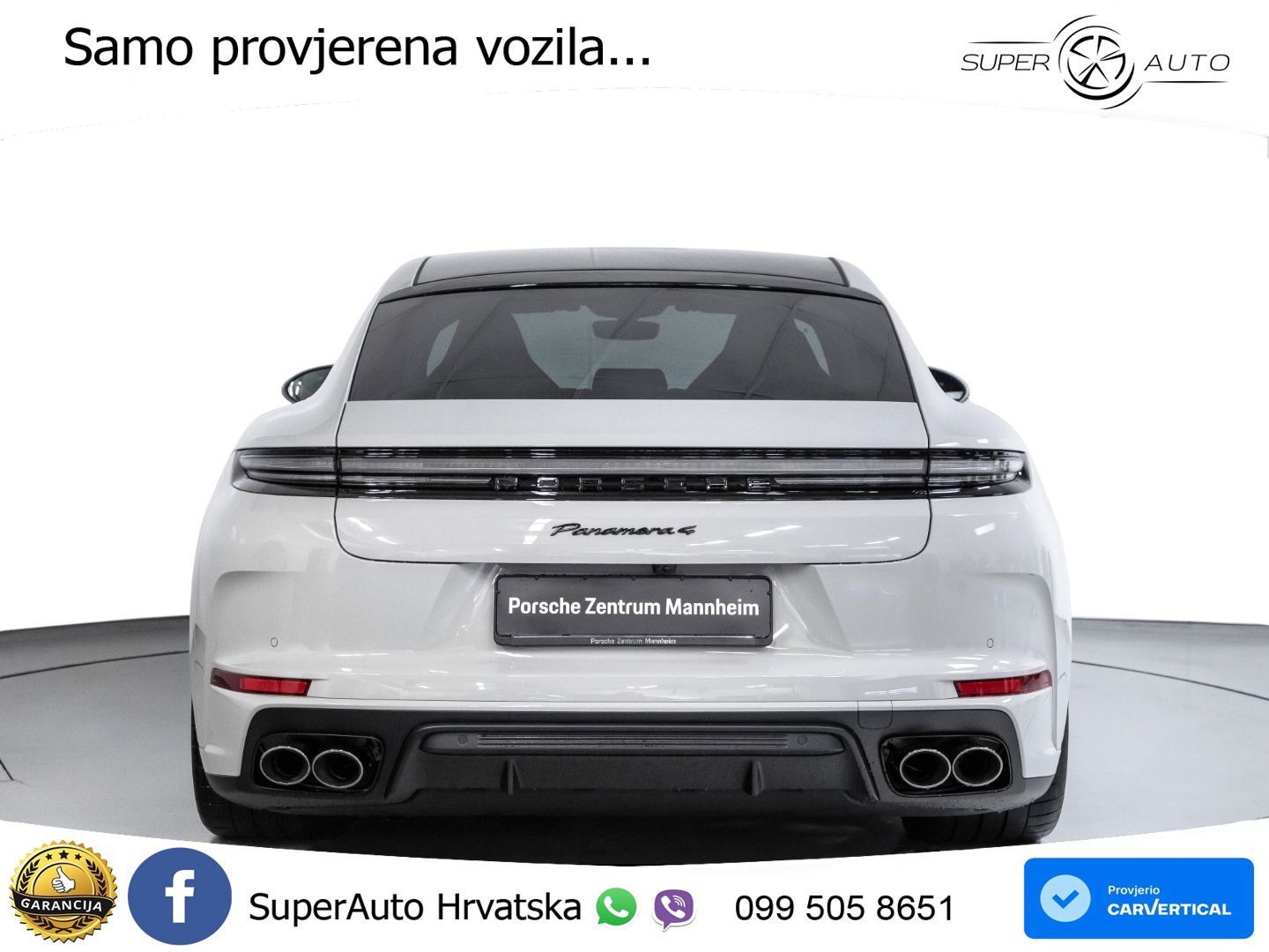 Porsche Panamera 4 2.9 V6 (470 KS) E-Hybrid PDK ZRAČNI+ACC+GR SJED+KAM+PANO