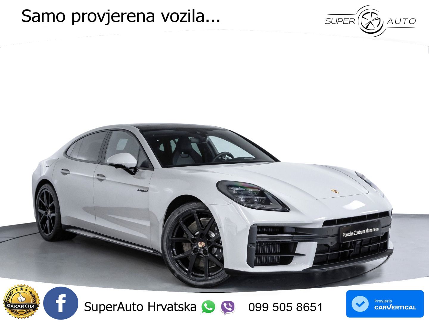 Porsche Panamera 4 2.9 V6 (470 KS) E-Hybrid PDK ZRAČNI+ACC+GR SJED+KAM+PANO