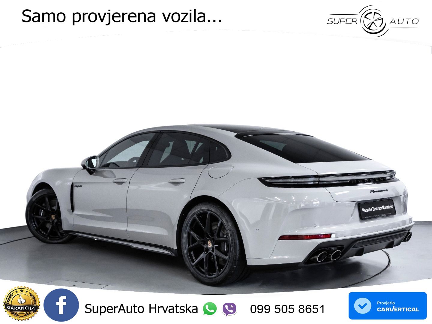 Porsche Panamera 4 2.9 V6 (470 KS) E-Hybrid PDK ZRAČNI+ACC+GR SJED+KAM+PANO
