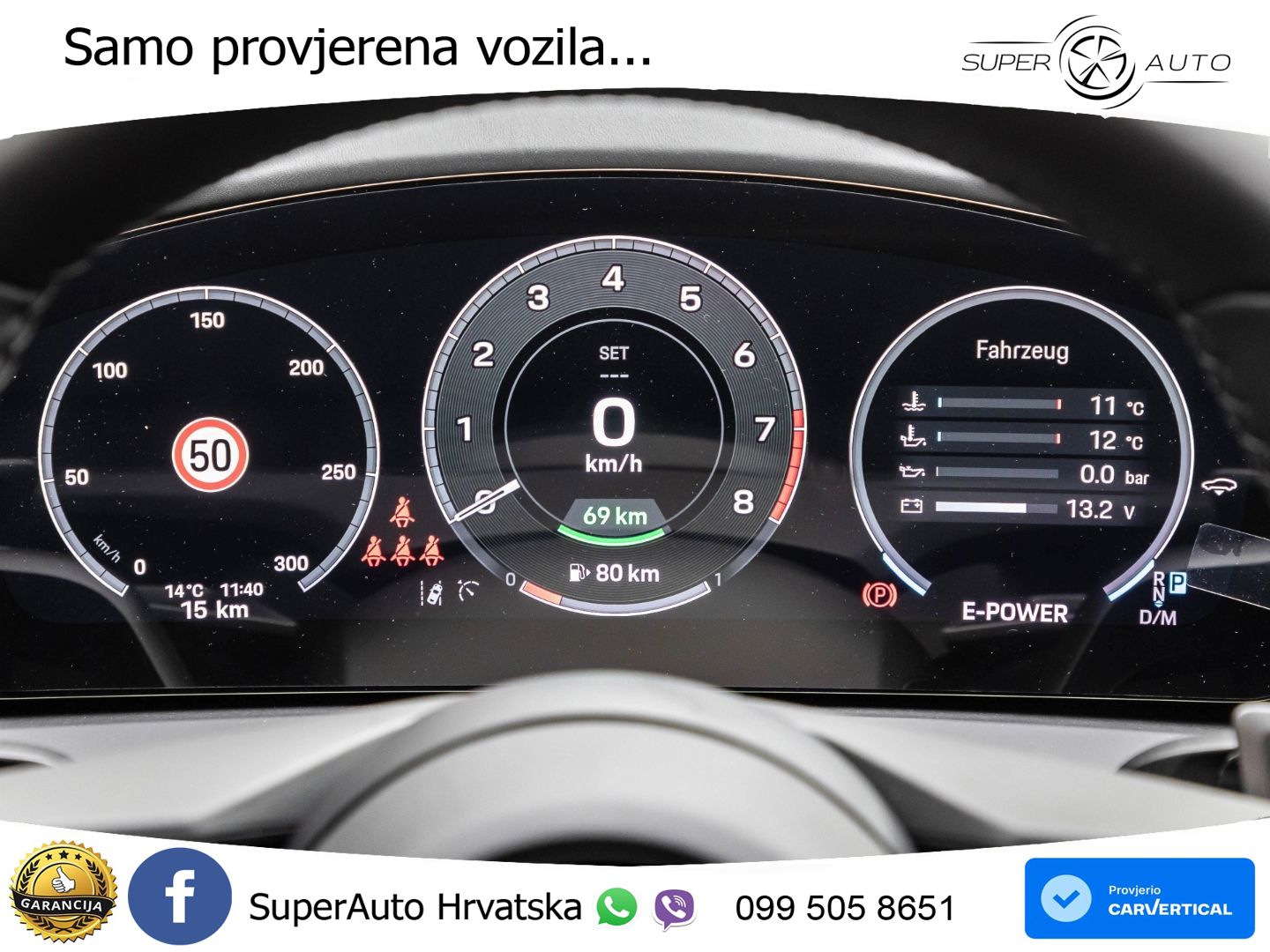Porsche Panamera 4 2.9 V6 (470 KS) E-Hybrid PDK ZRAČNI+ACC+GR SJED+KAM+PANO
