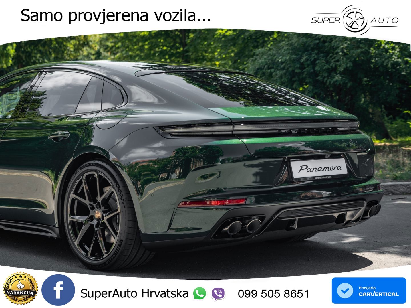Porsche Panamera 4 2.9 V6 (470 KS) E-Hybrid PDK ZRAČNI+ACC+GR SJED+KAM+PANO