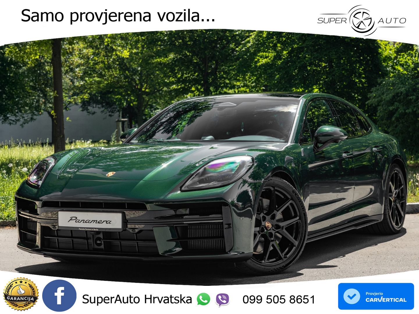 Porsche Panamera 4 2.9 V6 (470 KS) E-Hybrid PDK ZRAČNI+ACC+GR SJED+KAM+PANO