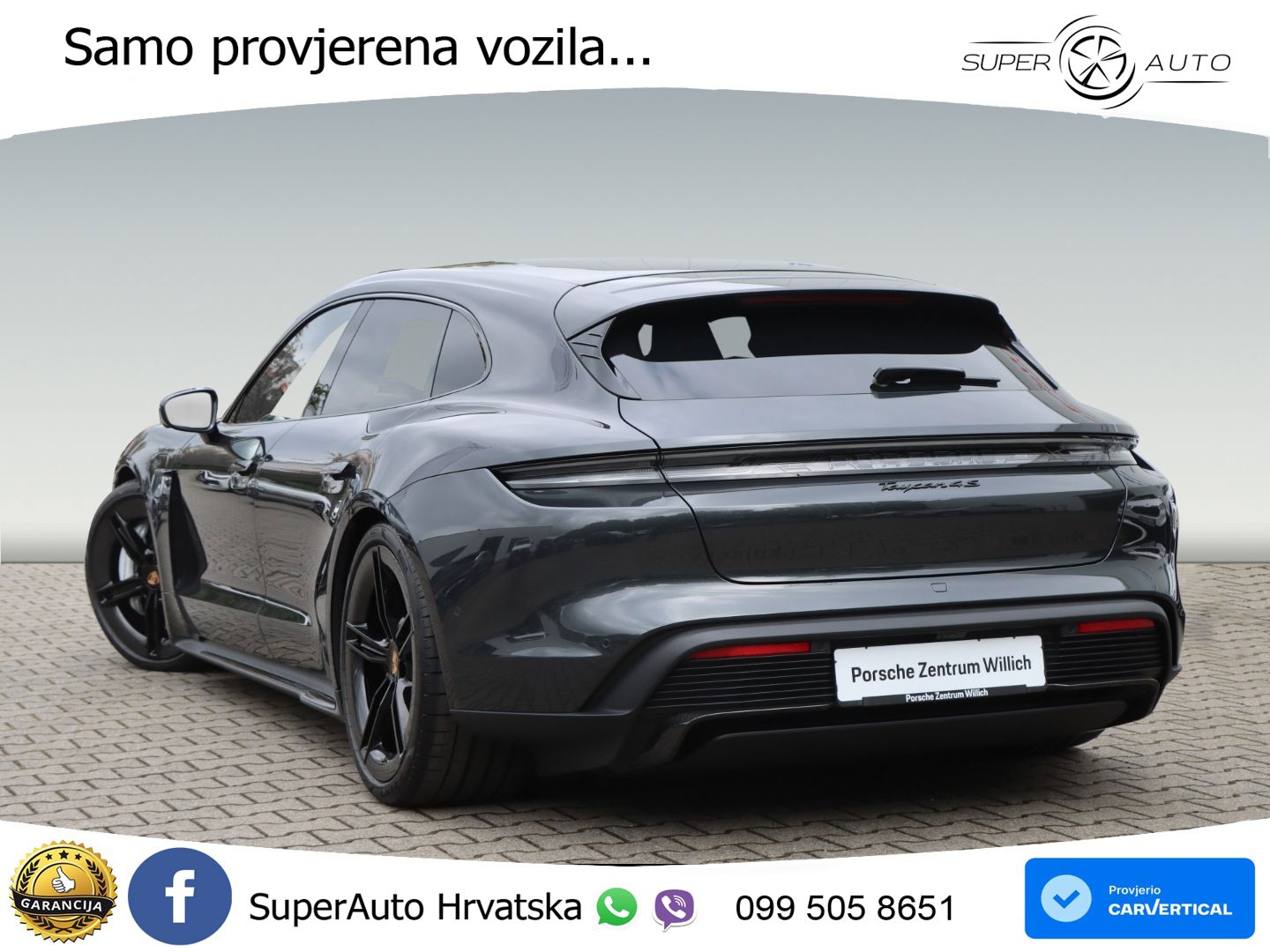 Porsche Taycan Sport Turismo 4S 105 kWh (598 KS)