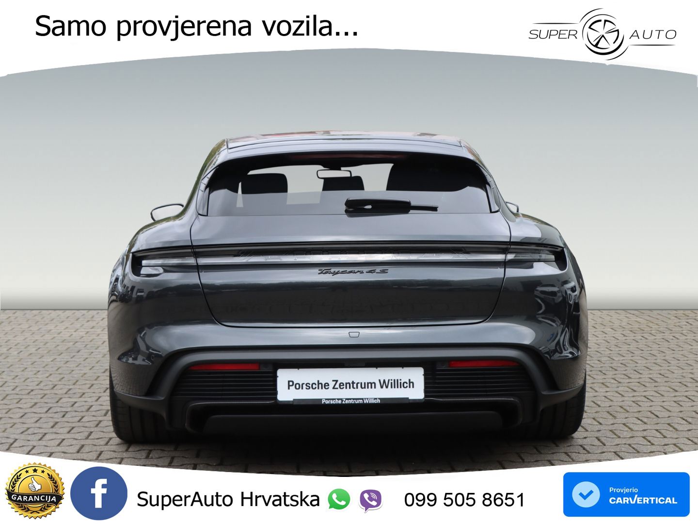 Porsche Taycan Sport Turismo 4S 105 kWh (598 KS)