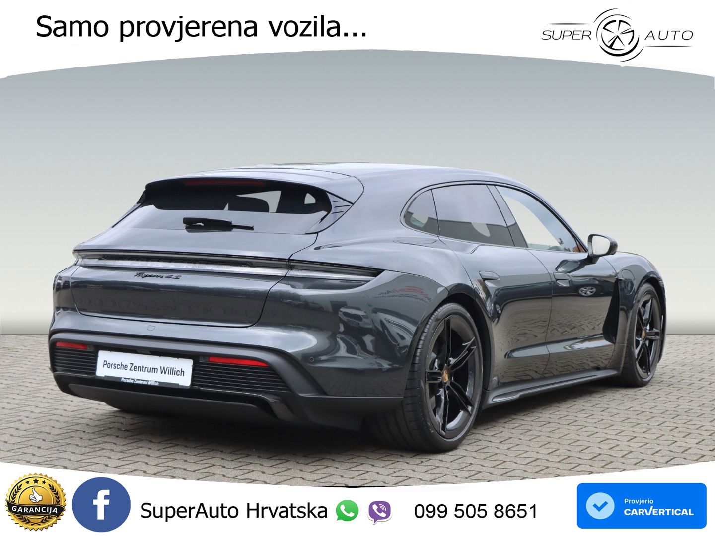 Porsche Taycan Sport Turismo 4S 105 kWh (598 KS)