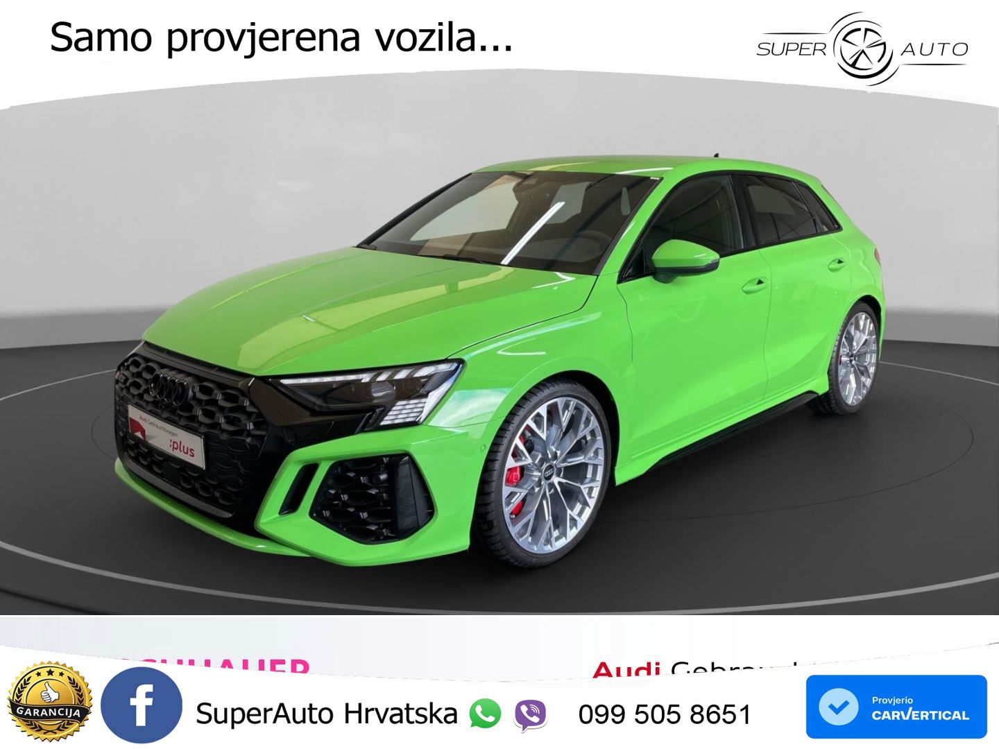 Audi RS3 Sportback 2.5 TFSI (400 KS) quattro S tronic LED+GR SJED+ACC