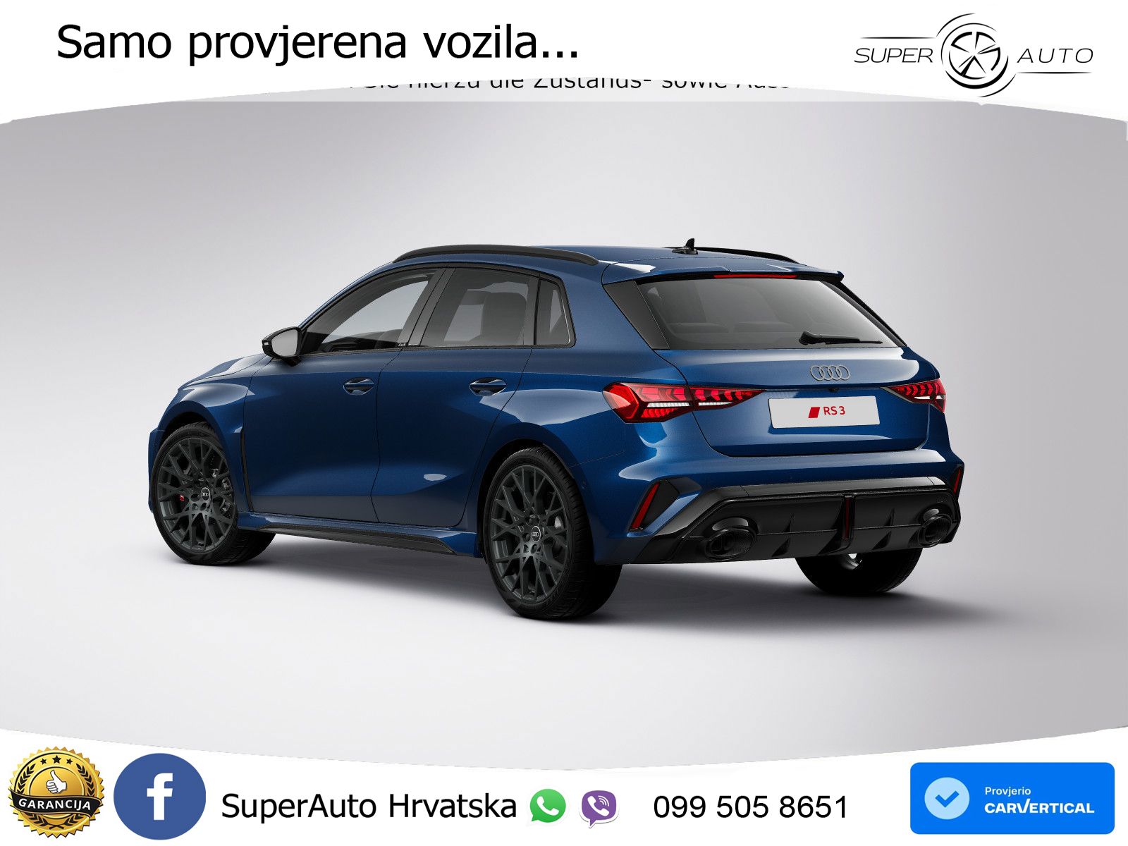Audi RS3 Sedan 2.5 TFSI (400 KS) quattro S tronic LED+GR SJED+ACC