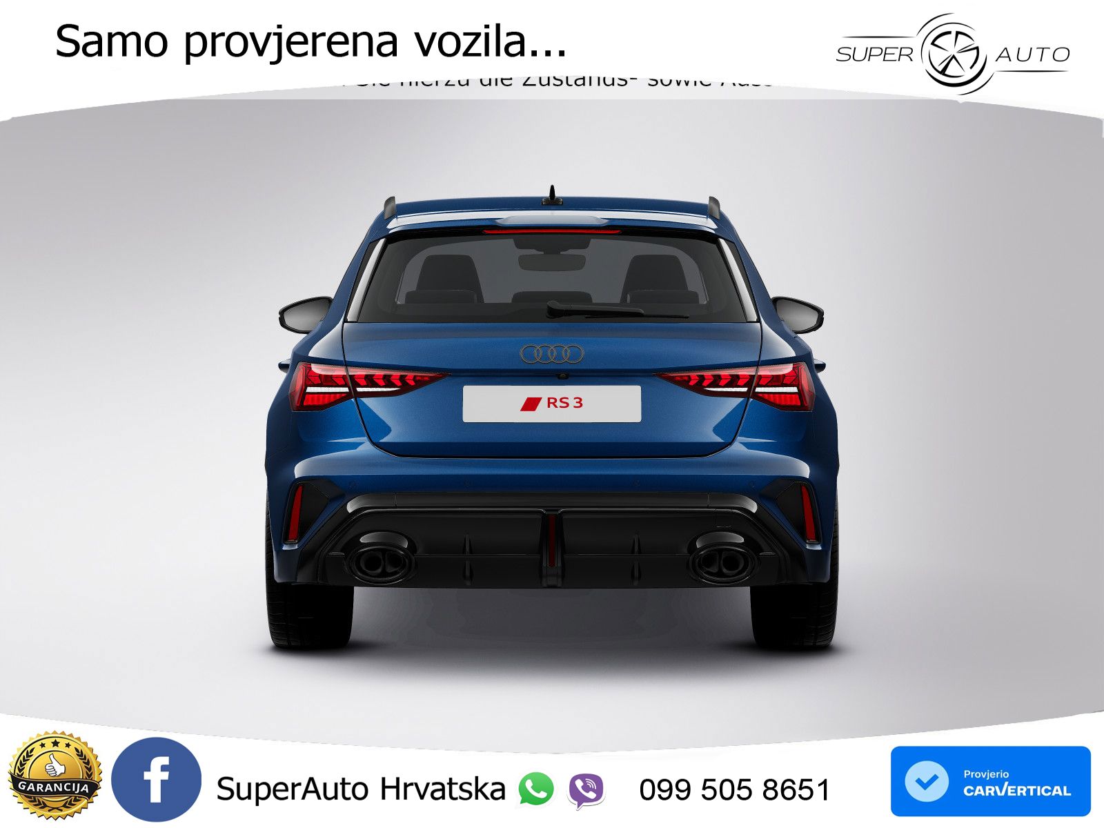 Audi RS3 Sedan 2.5 TFSI (400 KS) quattro S tronic LED+GR SJED+ACC