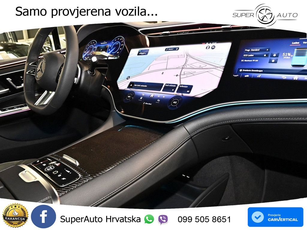 Mercedes EQE 500 100 kWh (408 KS) 4MATIC AMG ZRAČNI+ACC+GR SJED+KAM+PANO