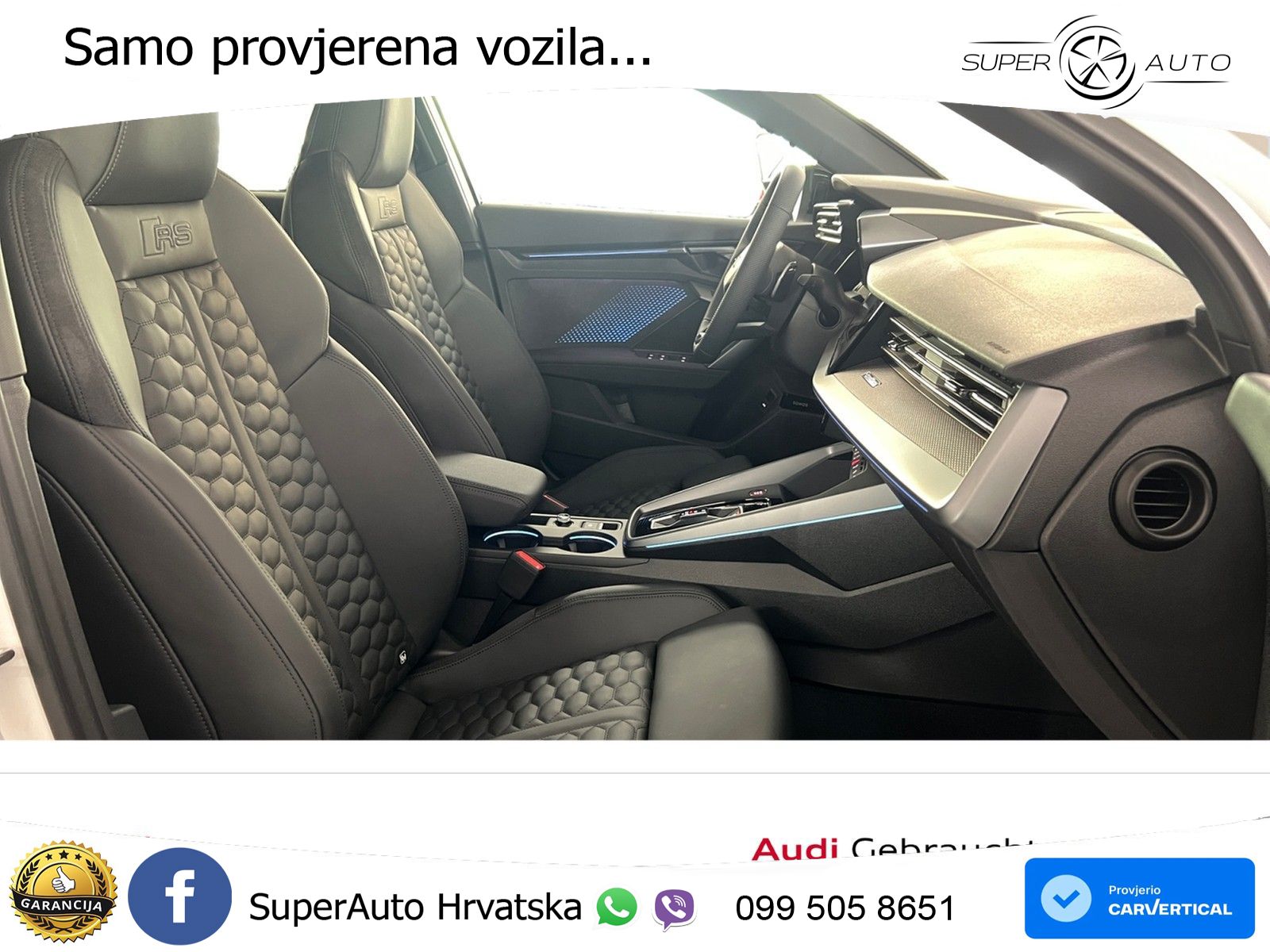 Audi RS3 Sedan 2.5 TFSI (400 KS) quattro S tronic LED+GR SJED+ACC