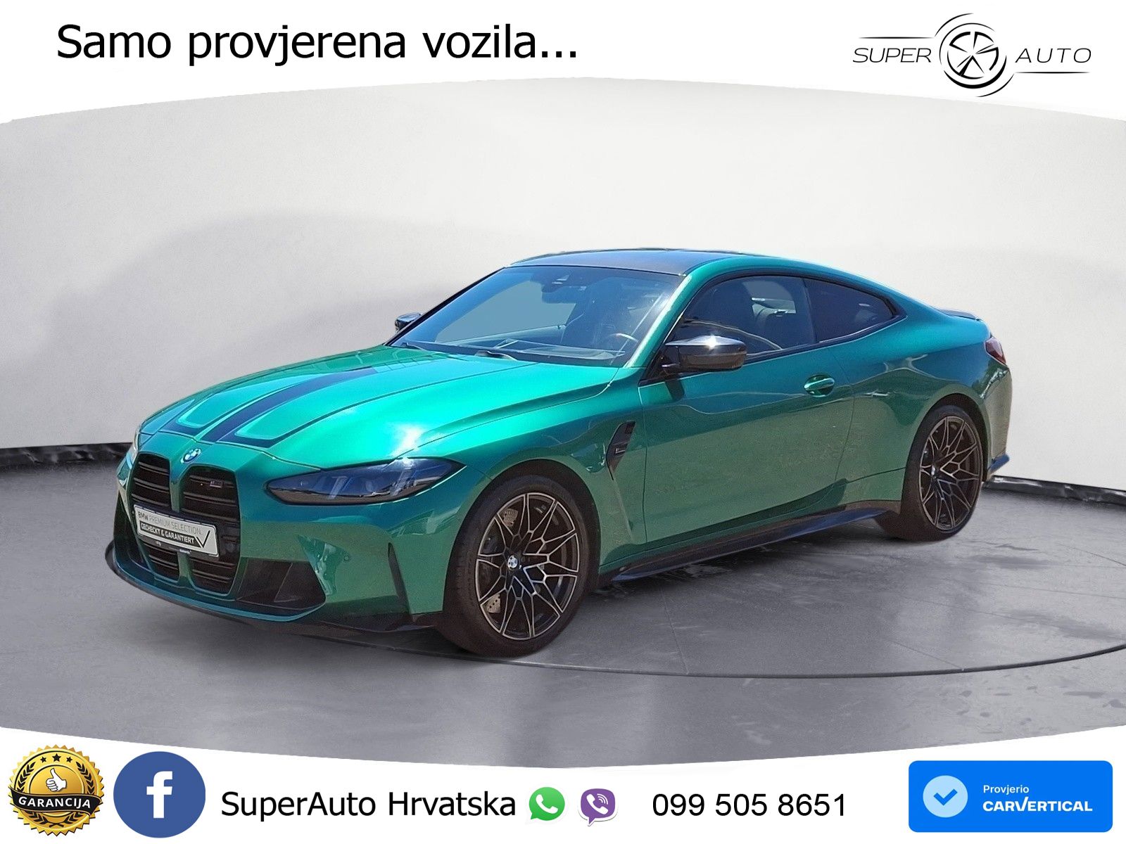 BMW M4 Competition 3.0 (510 KS) Steptronic LED+GR SJED+ACC