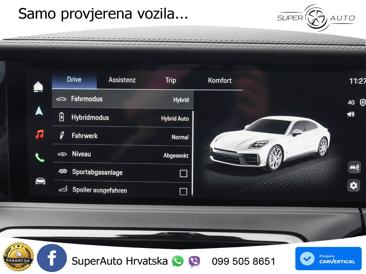 Porsche Panamera 4S 2.9 V6 (544 KS) E-Hybrid PDK ACC+HEAD+4xGR SJED+360+PANO