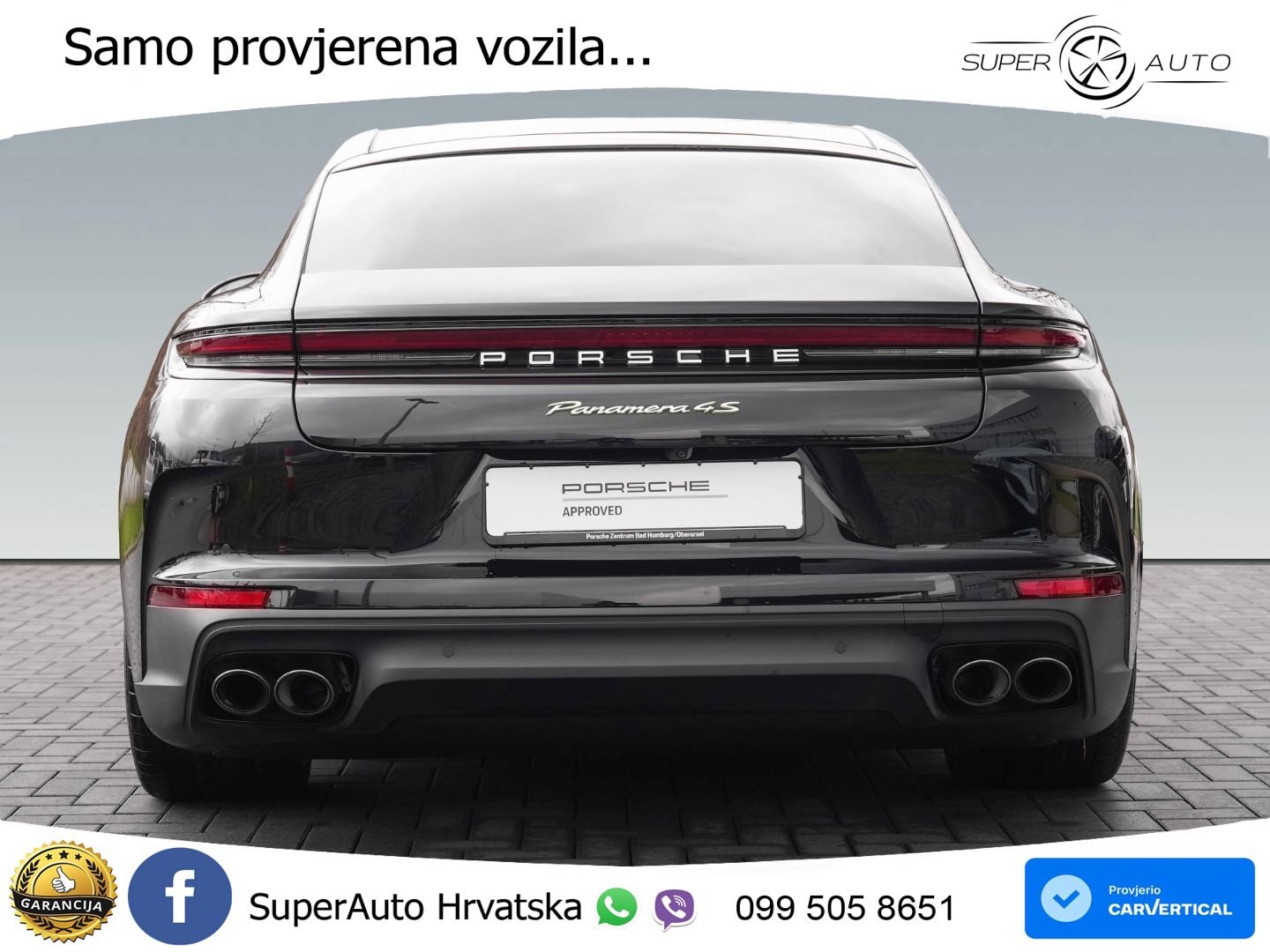 Porsche Panamera 4S 2.9 V6 (544 KS) E-Hybrid PDK ACC+HEAD+4xGR SJED+360+PANO
