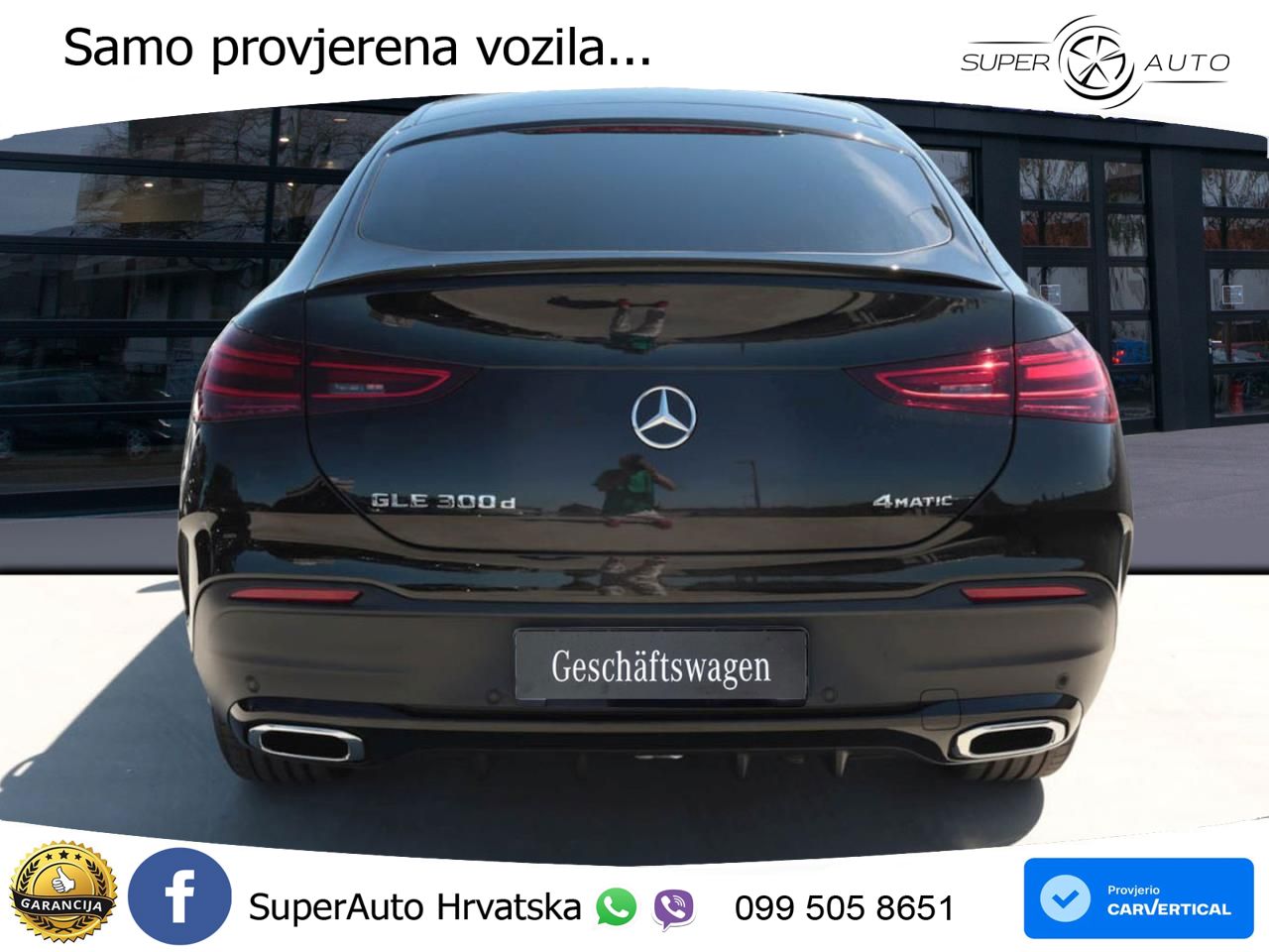 Mercedes GLE Coupe 300d (269 ks) EQ Boost 4MATIC 9G-TRONIC AMG LED+GR SJED+ACC