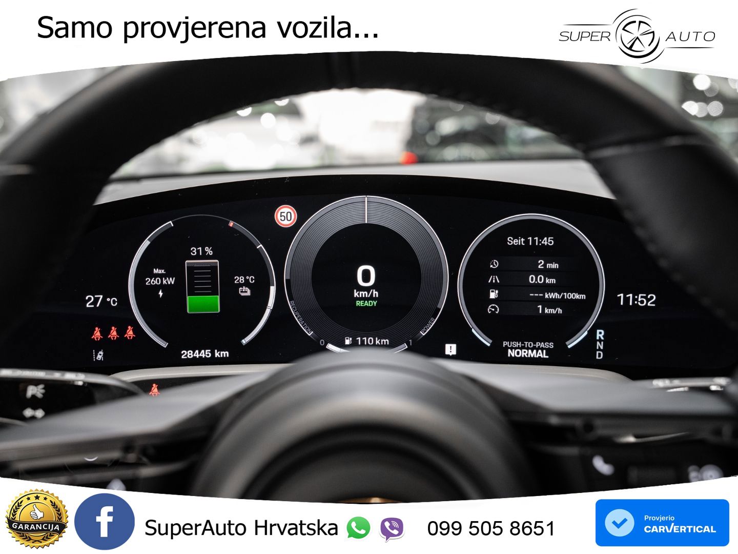 Porsche Taycan Sport Turismo 4S 105 kWh (598 KS)