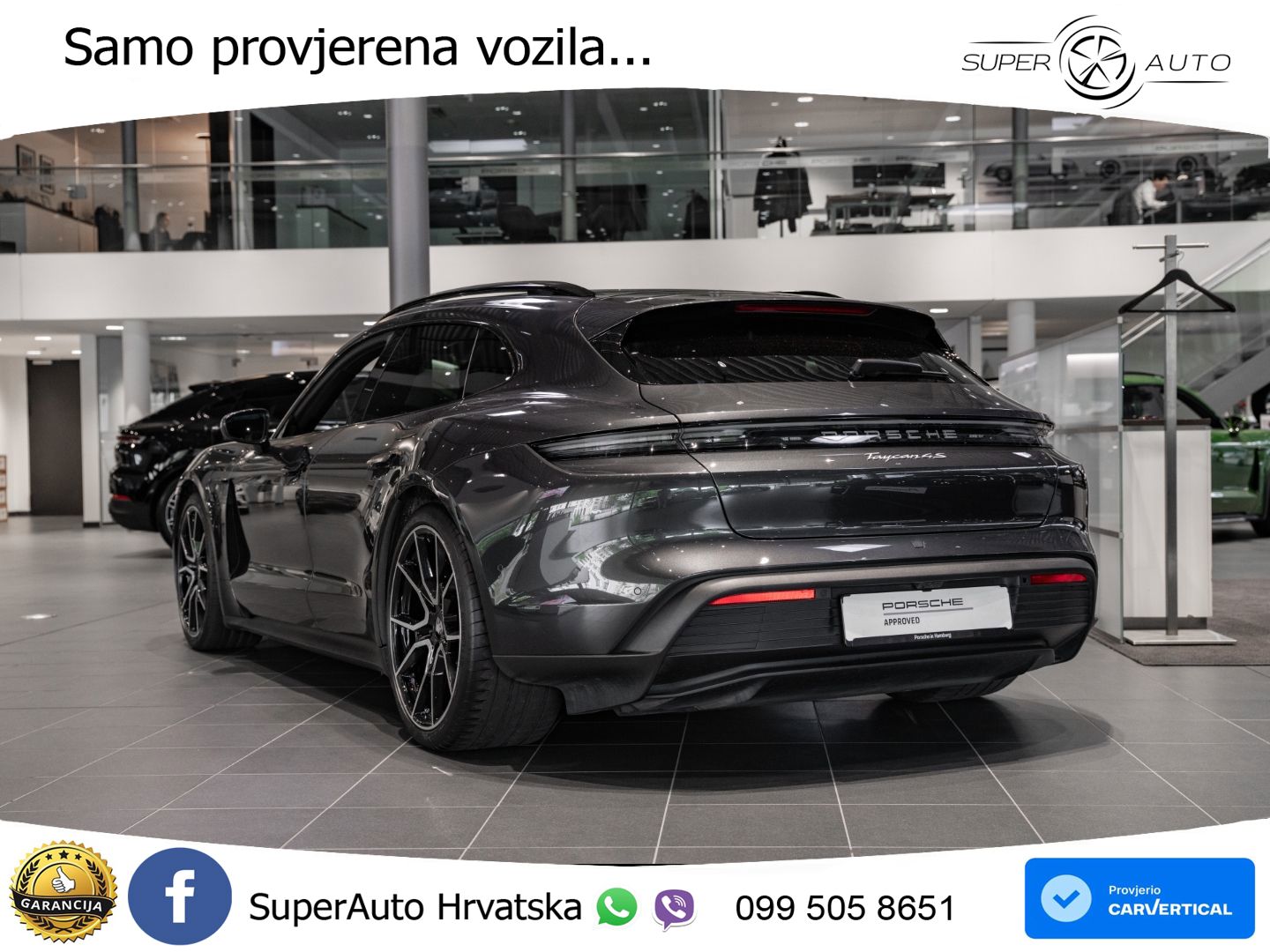 Porsche Taycan Sport Turismo 4S 105 kWh (598 KS)