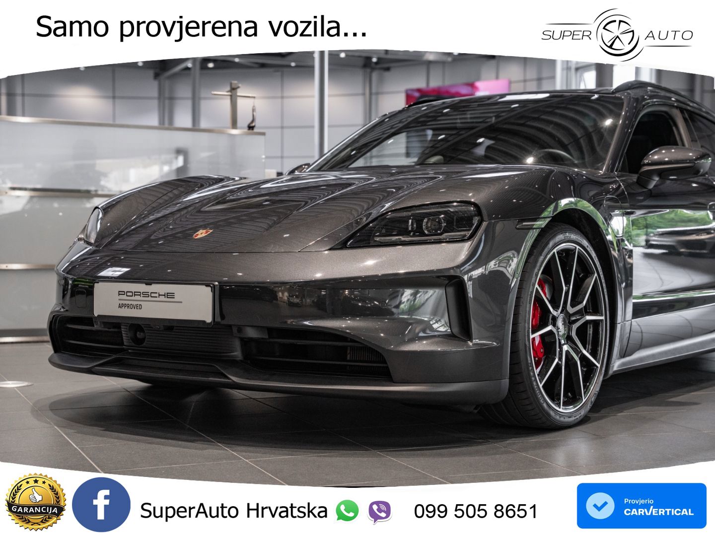 Porsche Taycan Sport Turismo 4S 105 kWh (598 KS)