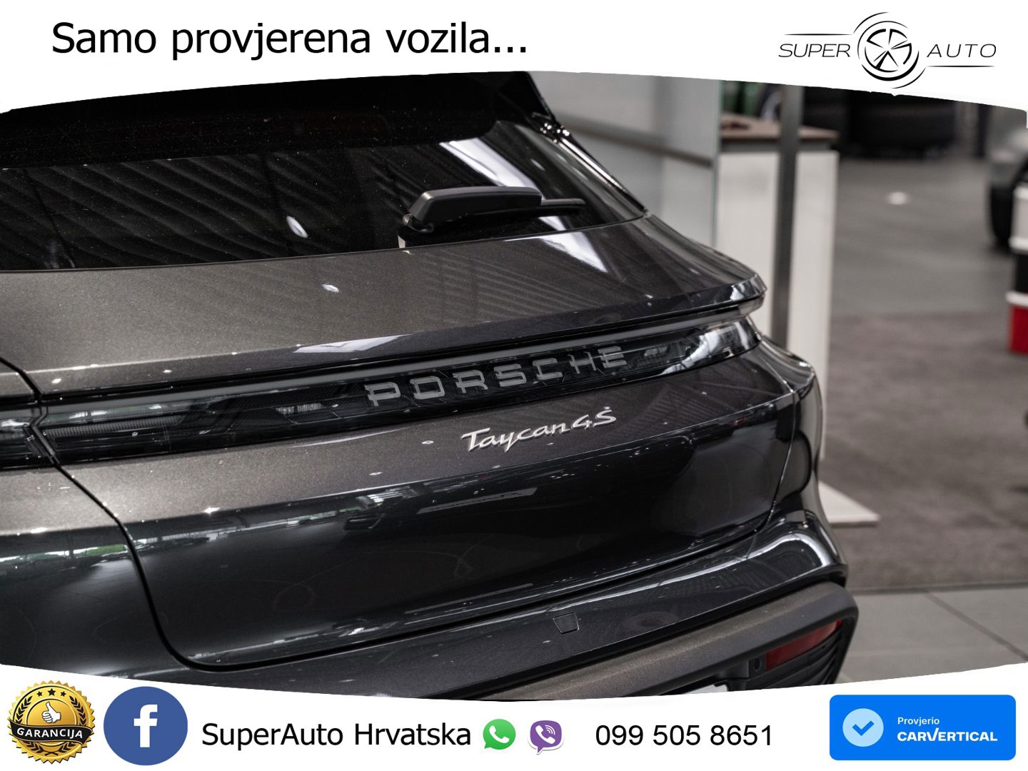 Porsche Taycan Sport Turismo 4S 105 kWh (598 KS)