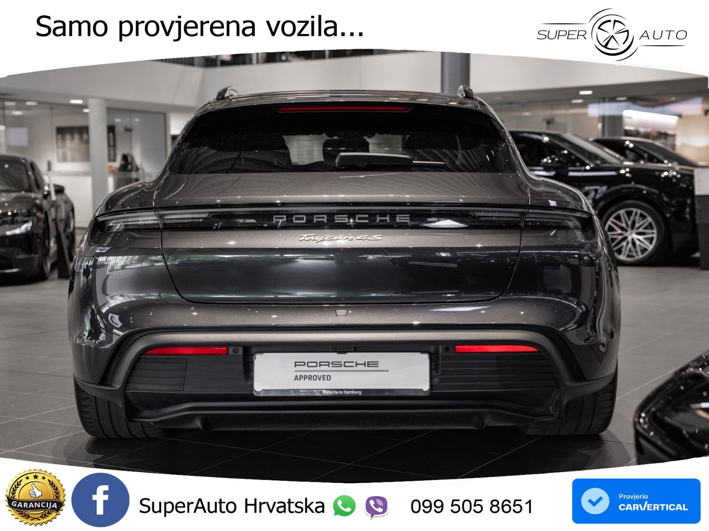 Porsche Taycan Sport Turismo 4S 105 kWh (598 KS)