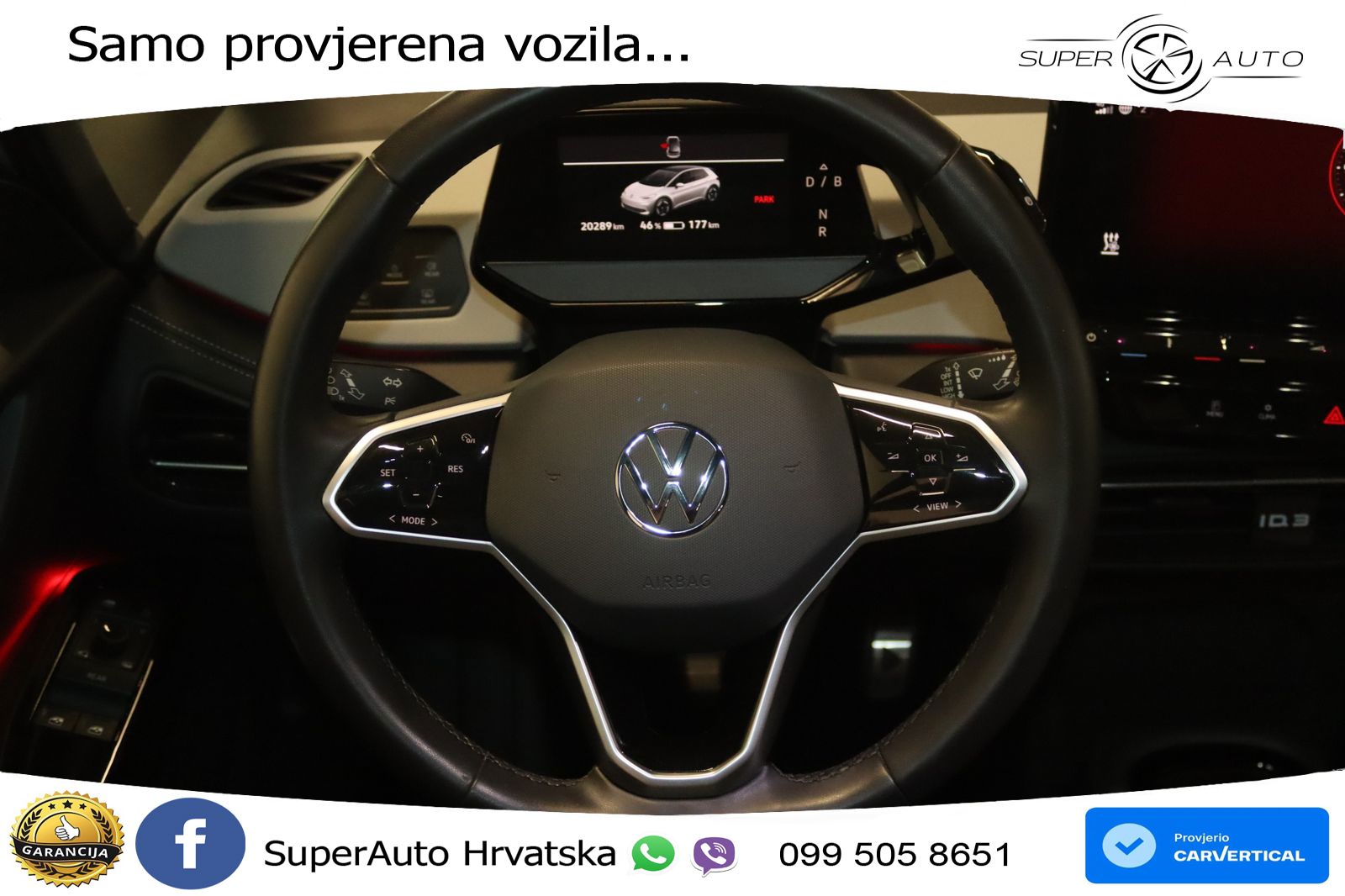 Volkswagen ID.3 Pro 62 kWh (204 KS) LED+GR SJED+ACC