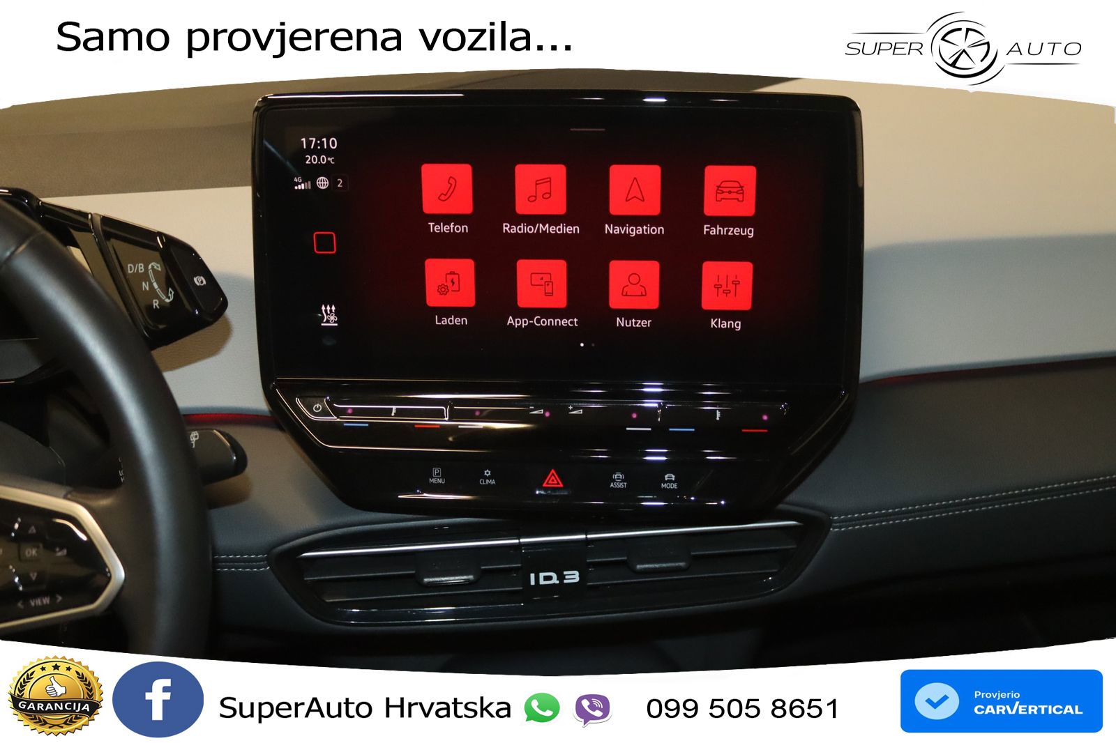 Volkswagen ID.3 Pro 62 kWh (204 KS) LED+GR SJED+ACC