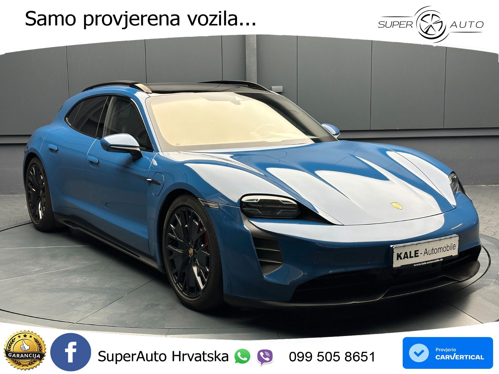 Porsche Taycan Sport Turismo GTS Performance Plus 93.4 kWh (598 KS)