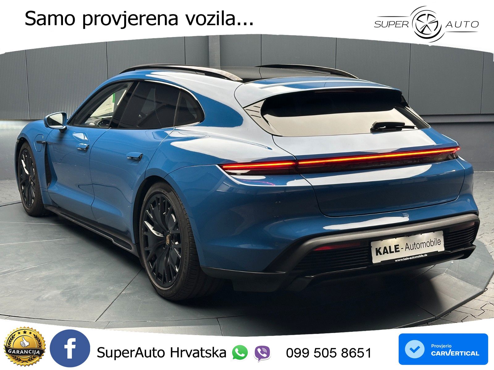 Porsche Taycan Sport Turismo GTS Performance Plus 93.4 kWh (598 KS)