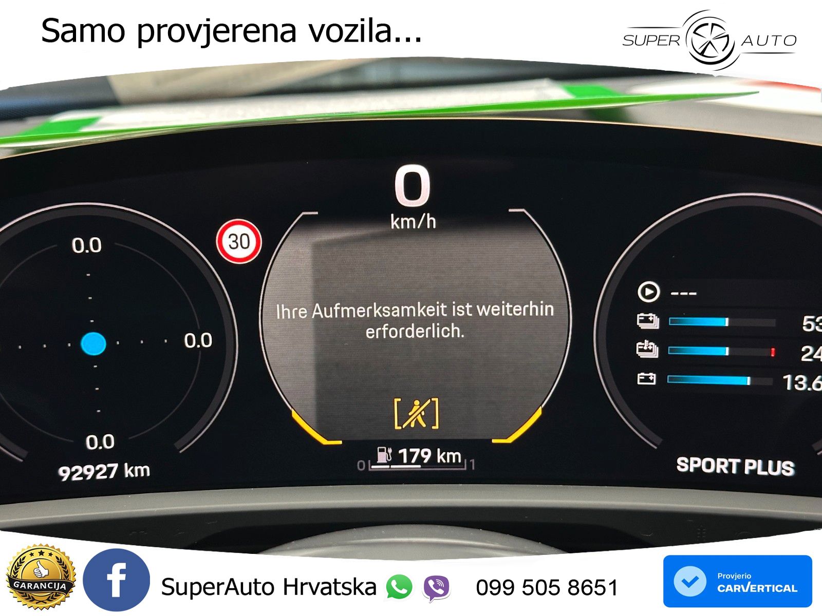 Porsche Taycan Sport Turismo GTS Performance Plus 93.4 kWh (598 KS)