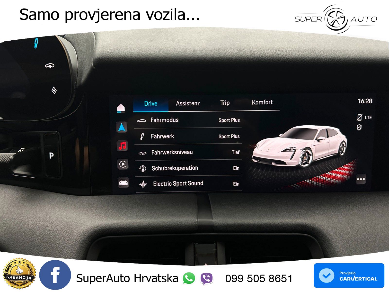 Porsche Taycan Sport Turismo GTS Performance Plus 93.4 kWh (598 KS)