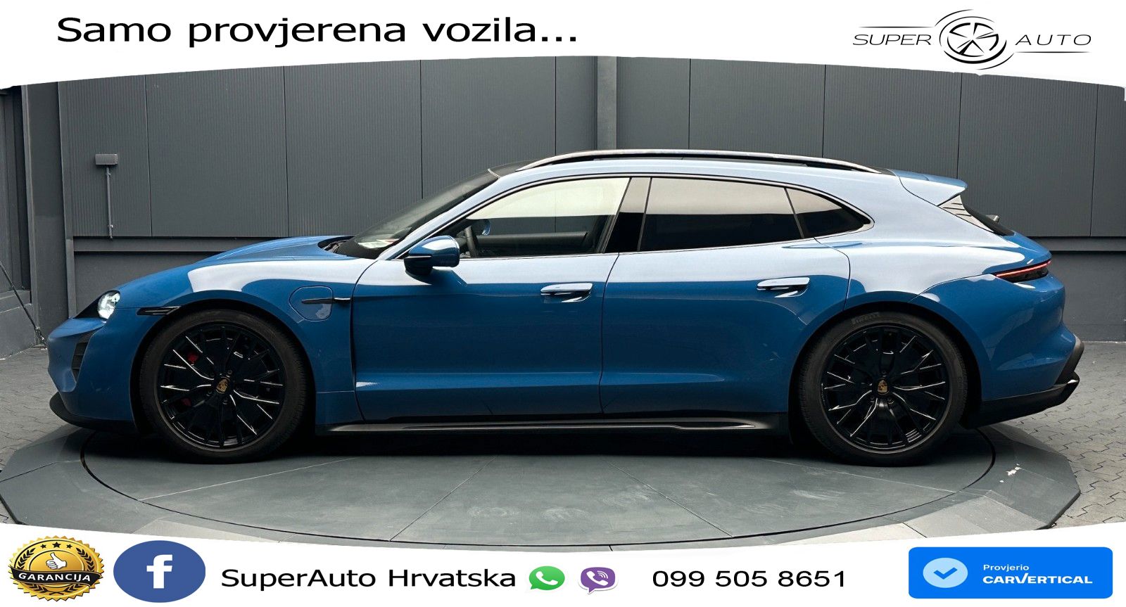 Porsche Taycan Sport Turismo GTS Performance Plus 93.4 kWh (598 KS)