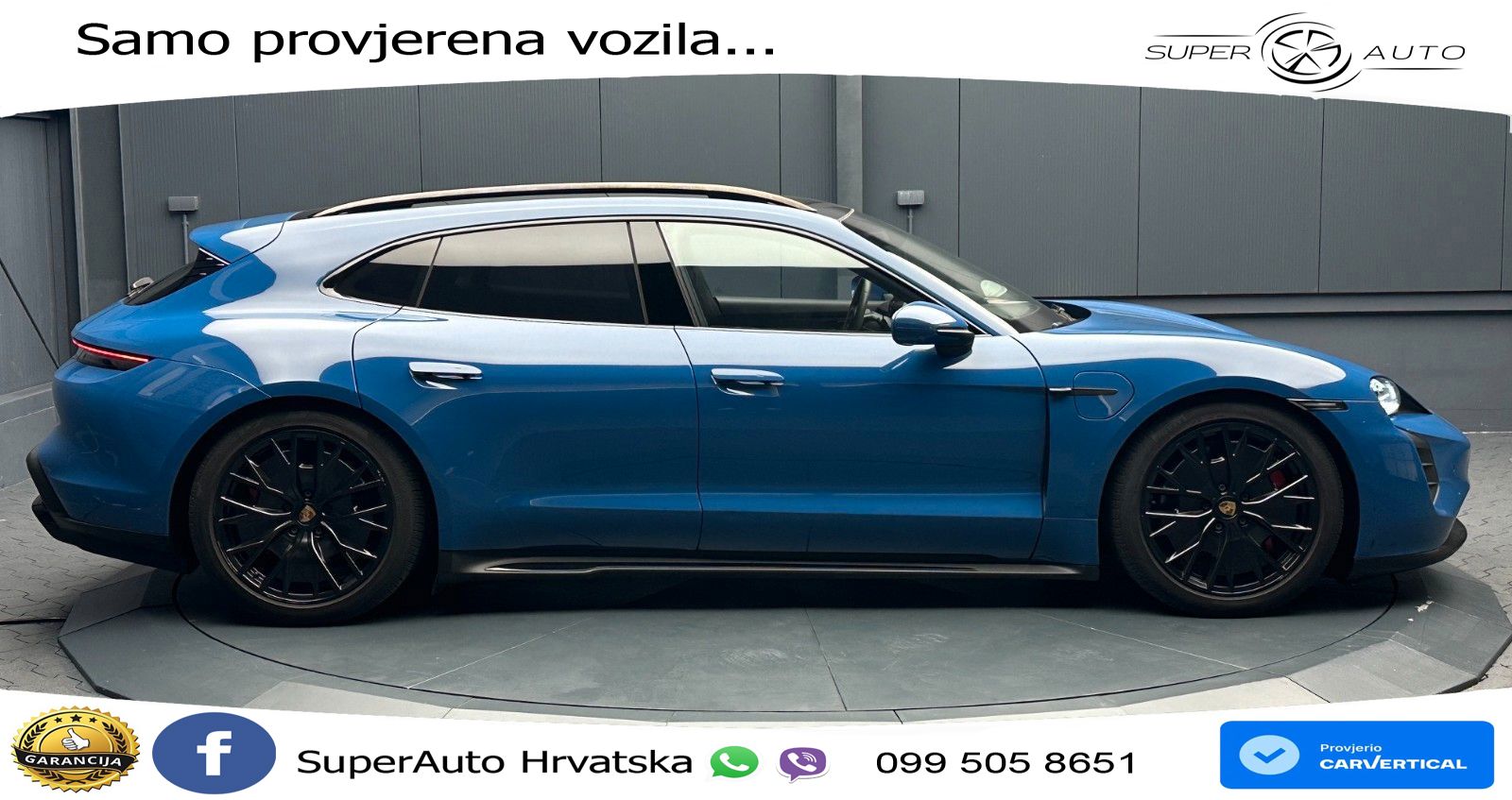 Porsche Taycan Sport Turismo GTS Performance Plus 93.4 kWh (598 KS)