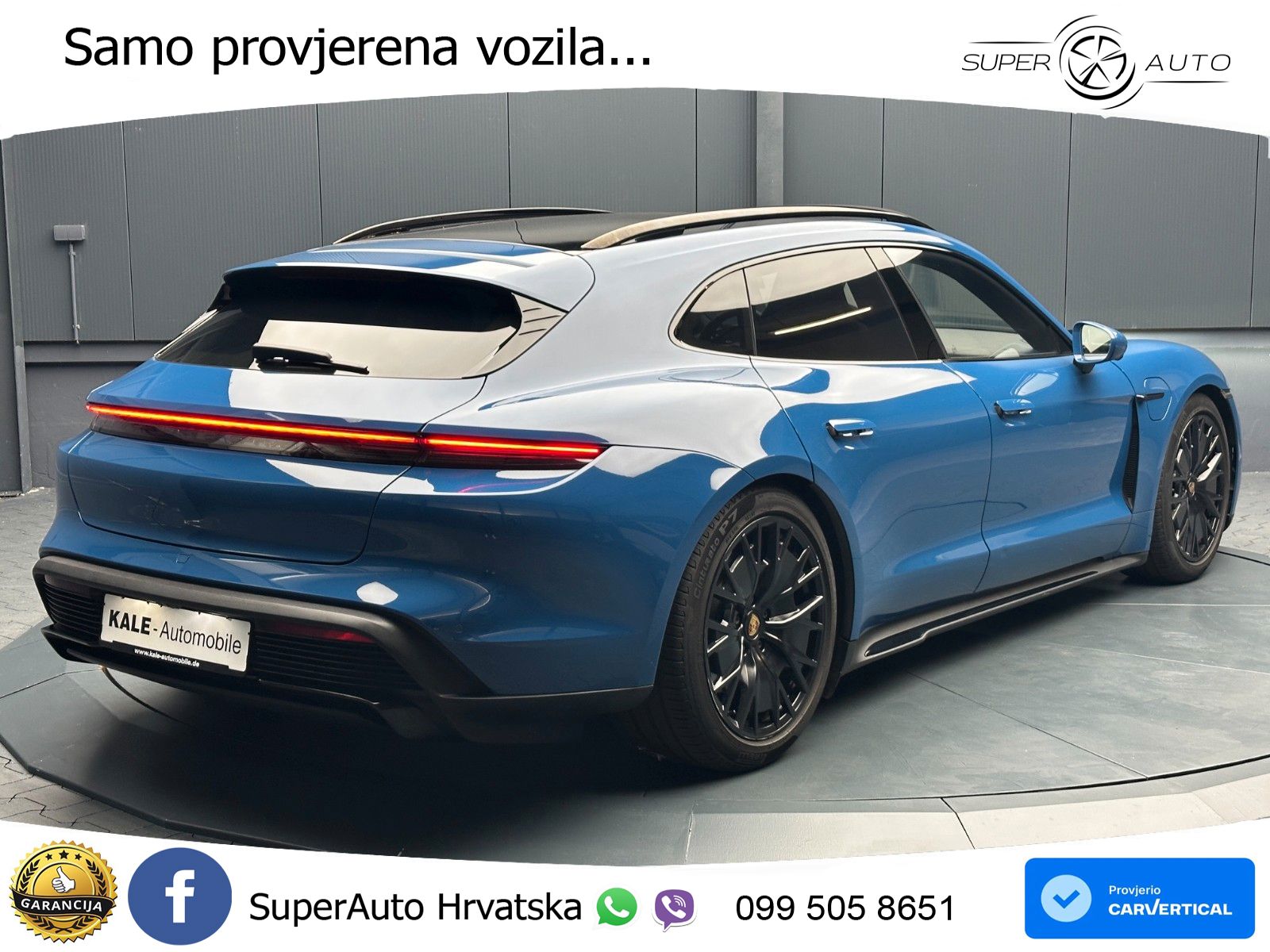 Porsche Taycan Sport Turismo GTS Performance Plus 93.4 kWh (598 KS)