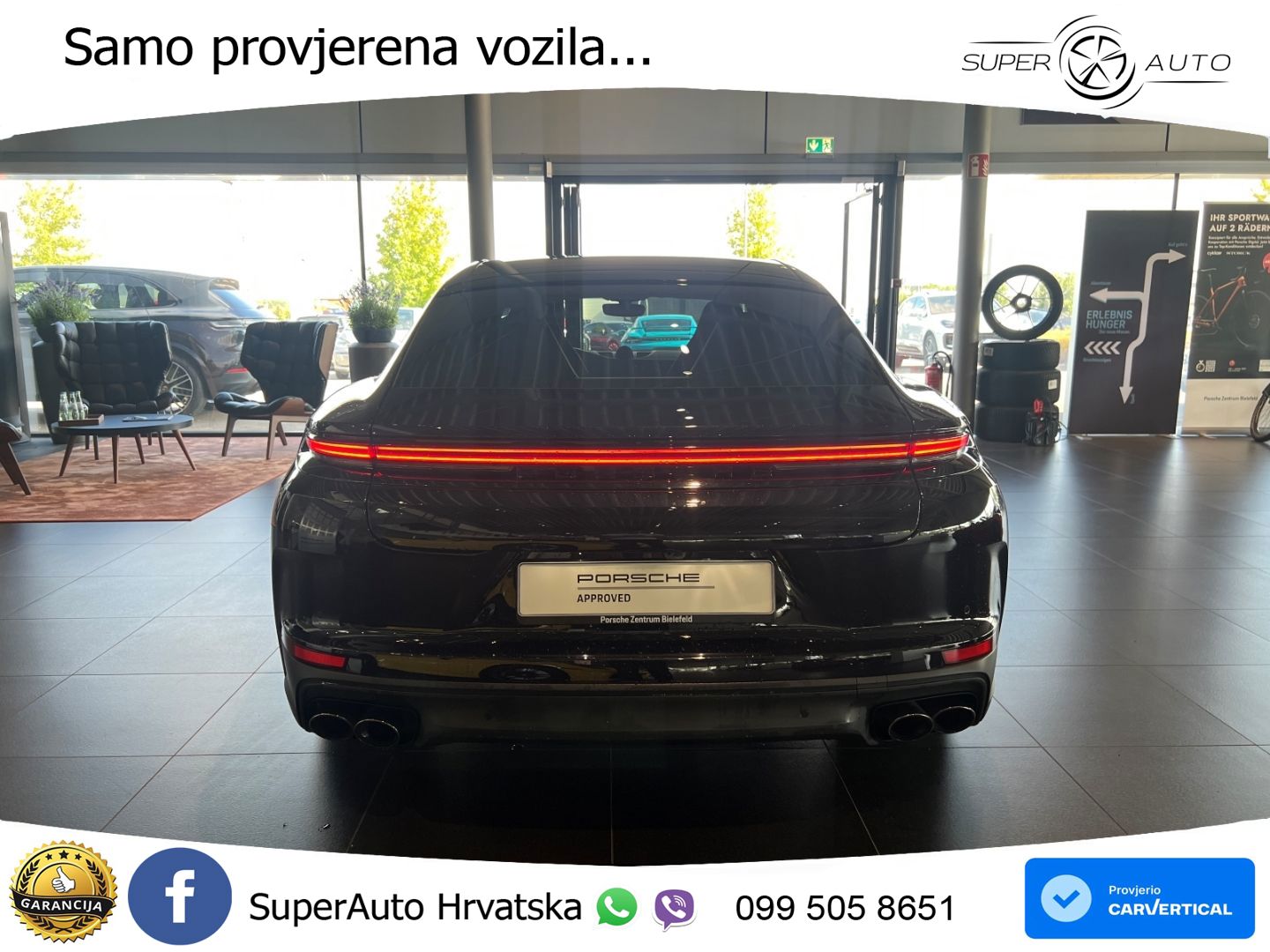Porsche Panamera 4 2.9 V6 (470 KS) E-Hybrid PDK ZRAČNI+ACC+GR SJED+KAM+PANO