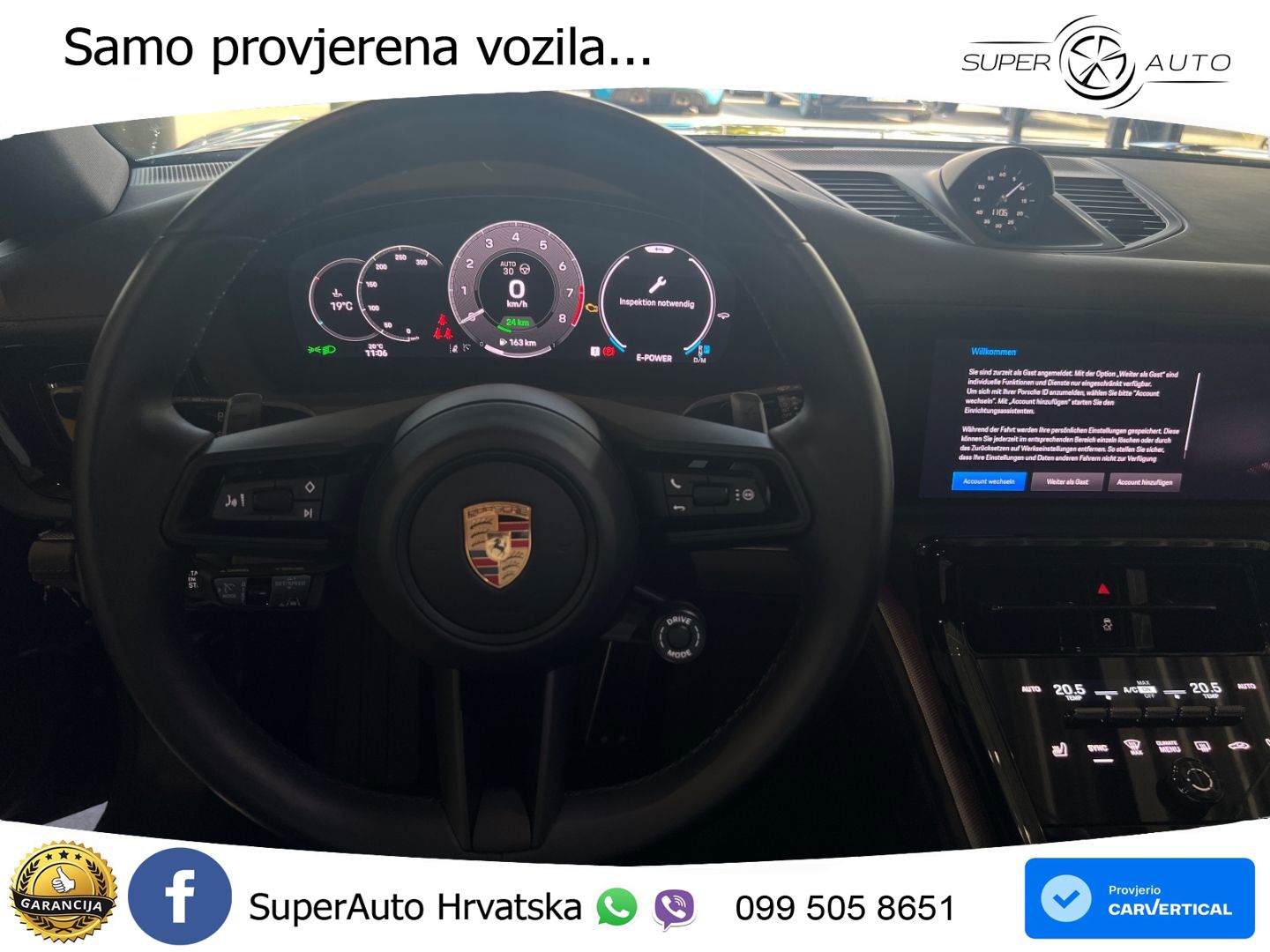 Porsche Panamera 4 2.9 V6 (470 KS) E-Hybrid PDK ZRAČNI+ACC+GR SJED+KAM+PANO