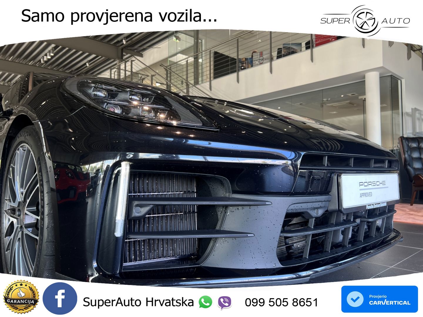 Porsche Panamera 4 2.9 V6 (470 KS) E-Hybrid PDK ZRAČNI+ACC+GR SJED+KAM+PANO