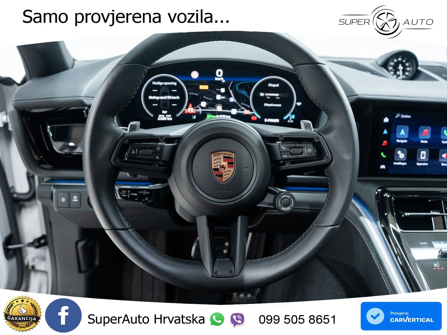 Porsche Panamera 4 2.9 V6 (470 KS) E-Hybrid PDK ACC+HEAD+GR SJED+360+PANO